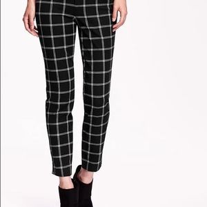 Old navy window pane checkered legging work pants